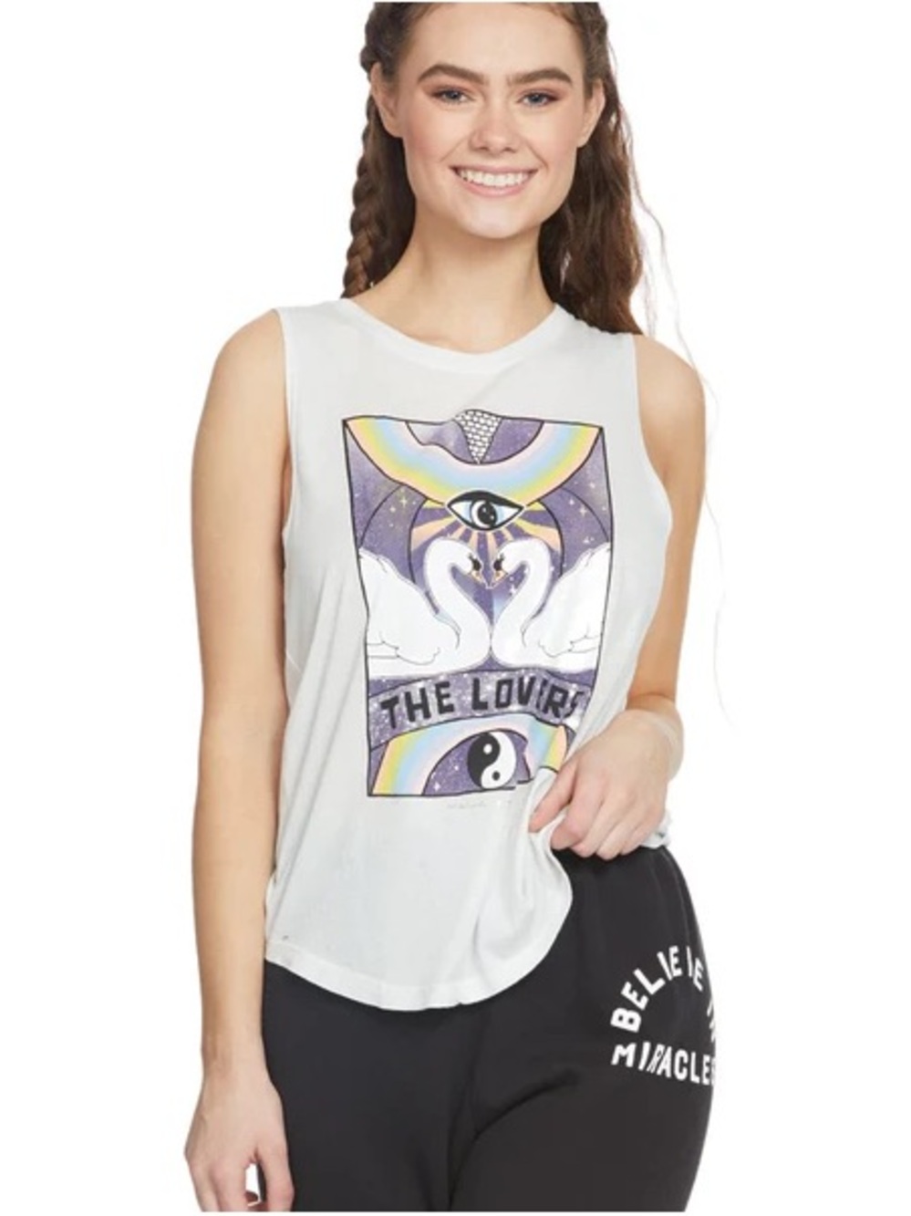 Spiritual Gangster Swan Muscle Tank